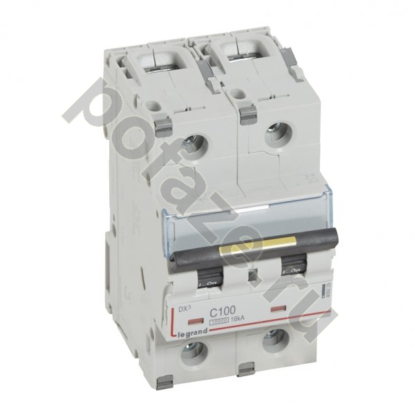 Автоматический выключатель Legrand DX3 2П 100А (C) 10кА