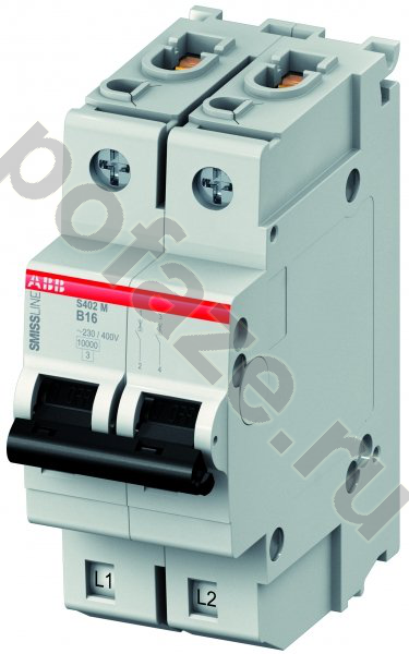 Автоматический выключатель ABB S402E 2П 6А (B) 6кА