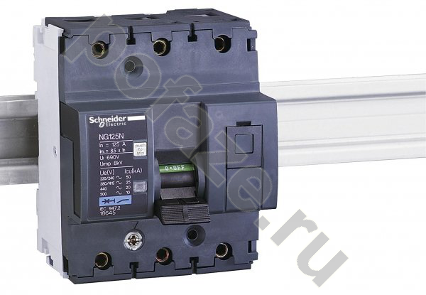 Автоматический выключатель Schneider Electric Acti 9 NG125N 3П 100А (B) 25кА