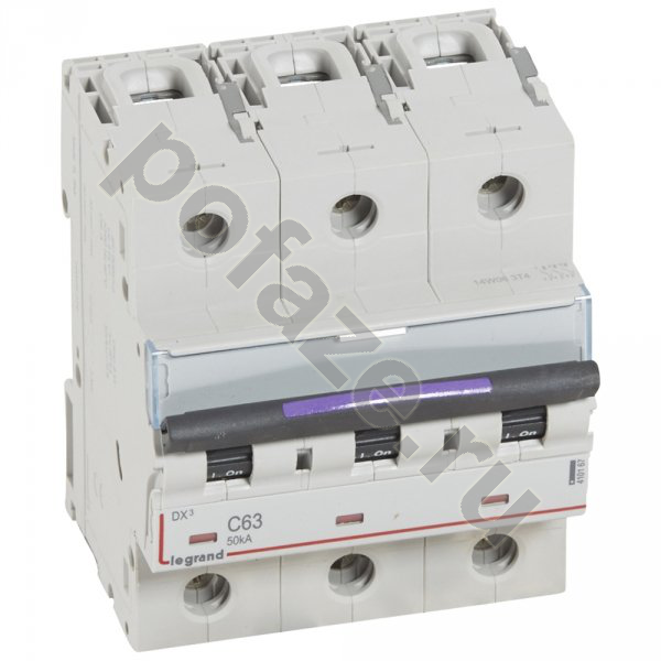 Автоматический выключатель Legrand DX3 3П 63А (C) 50кА
