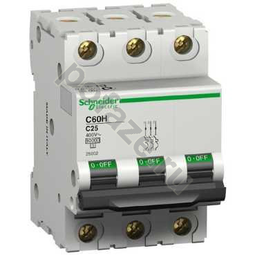 Автоматический выключатель Schneider Electric C60H 3П 0.75А (C) 10кА