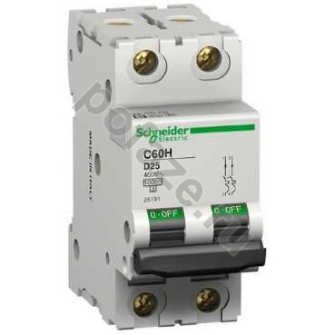 Автоматический выключатель Schneider Electric C60H 1П+Н 0.5А (D) 10кА