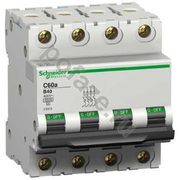 Автоматический выключатель Schneider Electric iC60N 3П+Н 10А (B) 4.5кА
