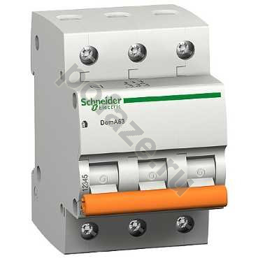 Автоматический выключатель Schneider Electric Домовой ВА63 3П 6А (C) 4.5кА