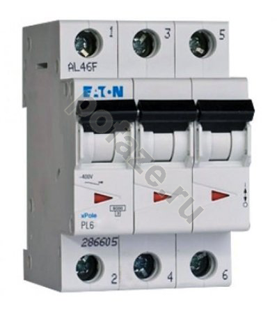 Автоматический выключатель EATON 3П 63А (C) 6кА