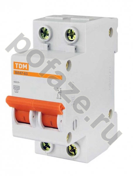 Автоматический выключатель TDM ELECTRIC ВА47-63 2П 32А (C) 4.5кА