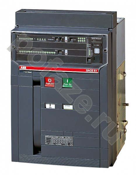 Автоматический выключатель стационарный ABB Emax E1N 3П 1250А 50кА 2НО+2НЗ F HR (IP2X)