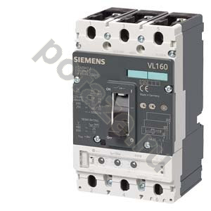 Siemens VL160H 4П 100А 70кА 1НО+1НЗ (встр. моторн. привод, IP20)