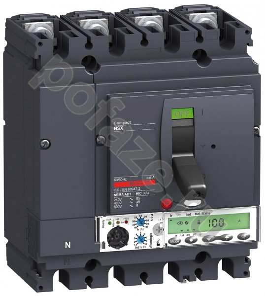 Автоматический выключатель стационарный Schneider Electric Compact NS630 4П 40А 50кА (IP30)