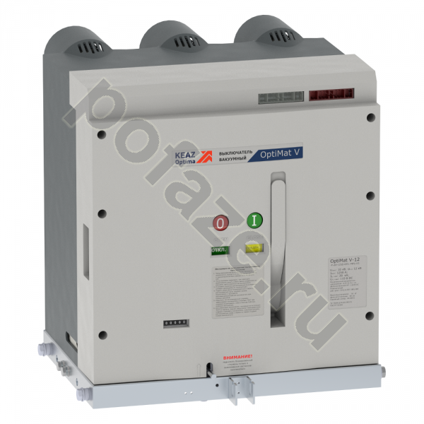 Автоматический выключатель КЭАЗ OptiMat 3П 630А 20кА 6НО+6НЗ (встр. моторн. привод, IP20)