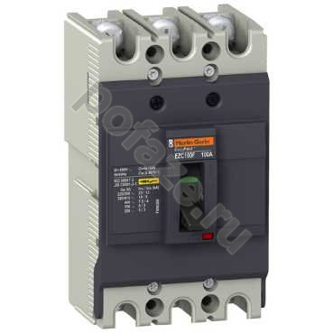 Автоматический выключатель стационарный Schneider Electric EasyPact EZC 100 3П 45А 10кА (IP20)