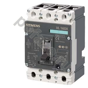 Автоматический выключатель стационарный Siemens VL160XH 3П 80А (IP20)