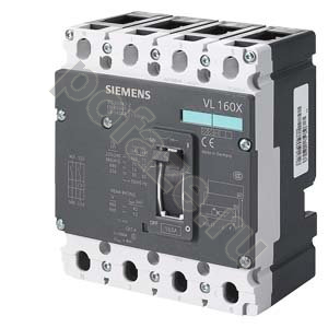 Автоматический выключатель стационарный Siemens VL160XN 4П 25А 55кА 1НО+1НЗ (IP20)