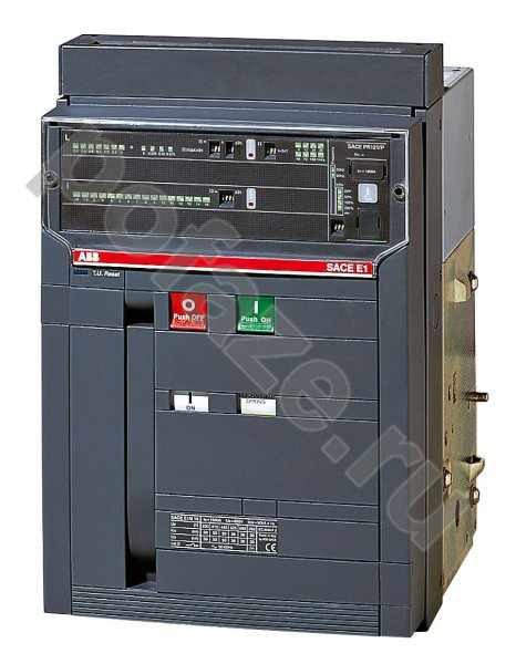 ABB Emax E1B 4П 800А 42кА 2НО+2НЗ F HR (IP2X)