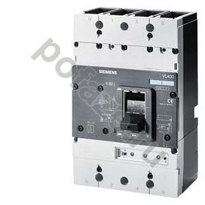 Автоматический выключатель стационарный Siemens VL400H 3П 400А 70кА 2НО+2НЗ (IP20)