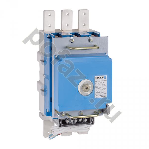 Автоматический выключатель стационарный КЭАЗ ВА55-41-341830 3П 1000А 55кА 3НО+3НЗ (IP00)