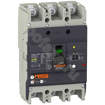 Автоматический выключатель стационарный Schneider Electric EasyPact EZC 3П 250А 25кА (IP20)