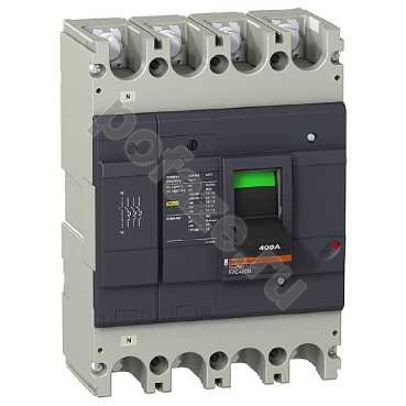 Автоматический выключатель стационарный Schneider Electric EasyPact EZC 400N 4П 400А 36кА (IP20)
