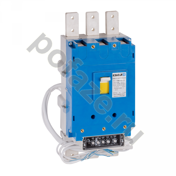 Автоматический выключатель стационарный КЭАЗ ВА55-41-334710 3П 630А 55кА 4НО+4НЗ (IP00)