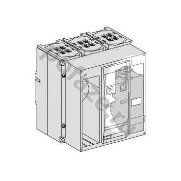 Автоматический выключатель стационарный Schneider Electric NS1600N 3П 1600А 37.5кА (IP30)