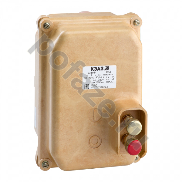Автоматический выключатель КЭАЗ АП50Б-2МТ 2П 6.3А 0.8кА (IP54)