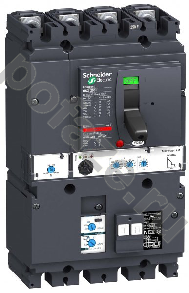 Автоматический выключатель стационарный Schneider Electric Compact NSX 4П 250А 36кА (IP40)