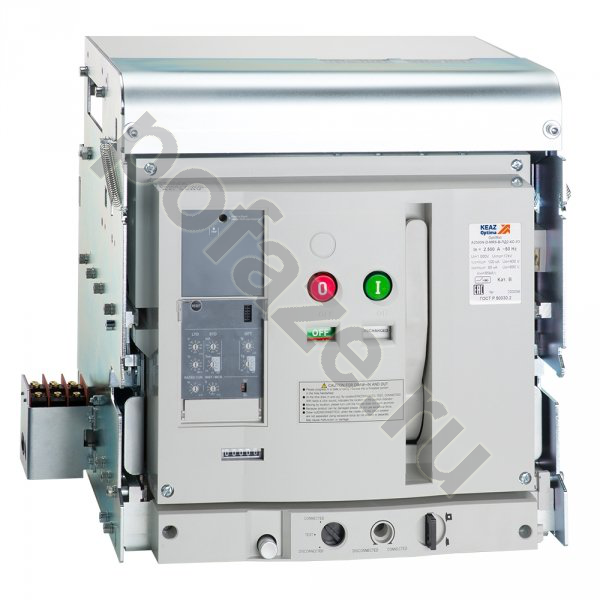 Автоматический выключатель выкатной КЭАЗ OptiMat 3П 2000А 6НО+6НЗ (IP20)
