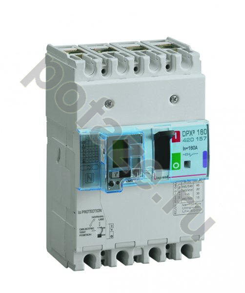 Автоматический выключатель стационарный Legrand DPX3 160 4П 160А 50кА (IP30)