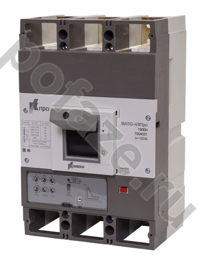 Автоматический выключатель стационарный Контактор ВА50-43Про 3П 1600А 50кА (IP20)