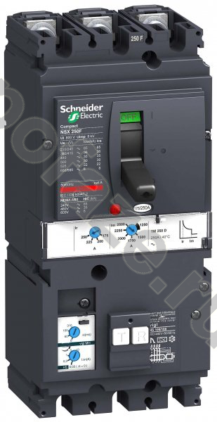 Автоматический выключатель стационарный Schneider Electric Compact NSX 3П 250А 25кА (IP40)