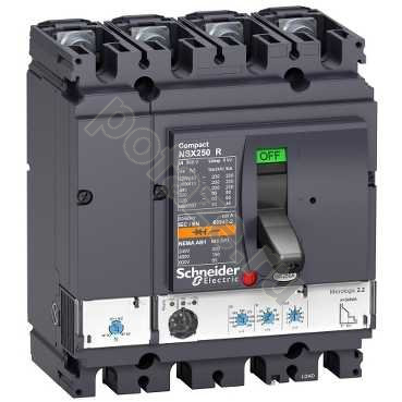 Автоматический выключатель стационарный Schneider Electric Compact NS630 4П 100А 200кА (IP30)