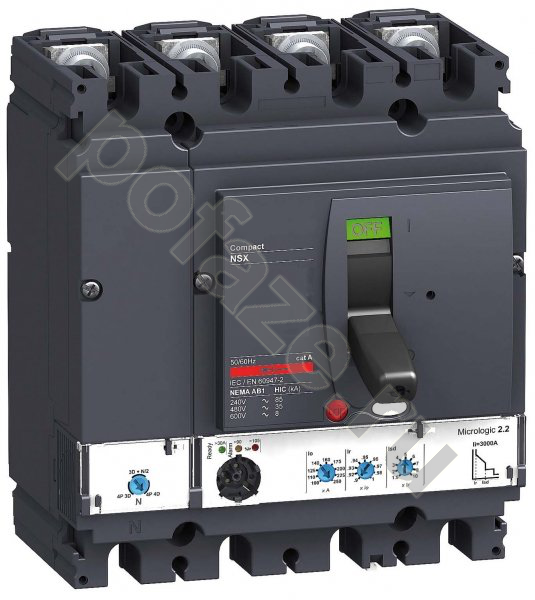 Автоматический выключатель стационарный Schneider Electric Compact NSX160N 4П 160А 50кА (IP30)