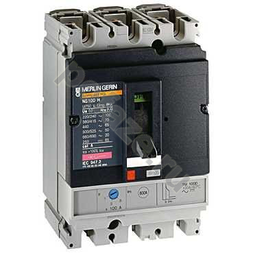 Schneider Electric Compact NS160H 3П 100А 70кА (IP40)