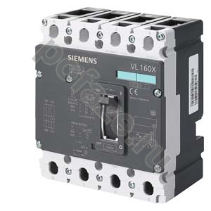 Автоматический выключатель стационарный Siemens VL160XN 4П 50А 55кА 2НО+2НЗ (IP20)