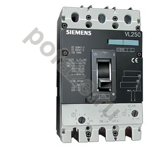 Автоматический выключатель стационарный Siemens VL250N 4П 200А (IP20)