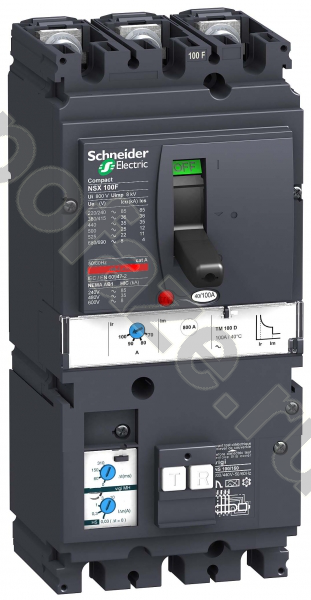 Автоматический выключатель стационарный Schneider Electric Compact NSX 3П 100А 36кА (IP40)