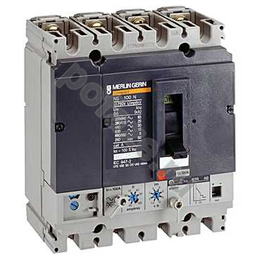 Автоматический выключатель стационарный Schneider Electric Compact NS100N 4П 100А 36кА (IP40)