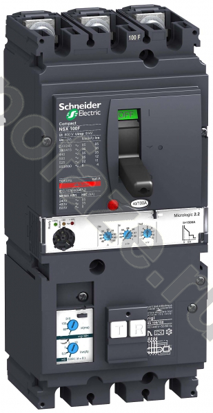 Автоматический выключатель стационарный Schneider Electric Compact NSX 3П 100А 36кА (IP40)