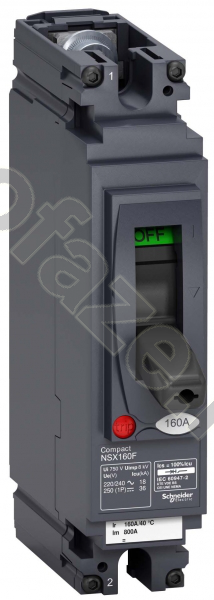 Schneider Electric Compact NSX 1П 160А 18кА (IP30)