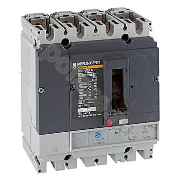 Автоматический выключатель стационарный Schneider Electric NS160L 4П 125А 150кА (IP40)