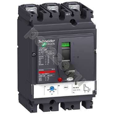 Автоматический выключатель стационарный Schneider Electric Compact NSX 3П 100А 36кА (IP40)