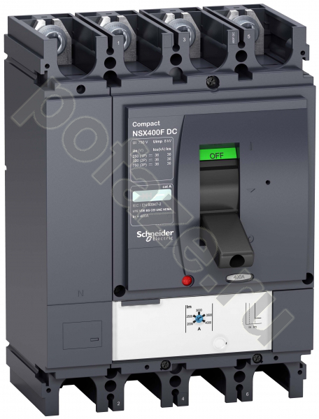 Автоматический выключатель стационарный Schneider Electric Compact NSX 4П 320А 36кА (IP40)