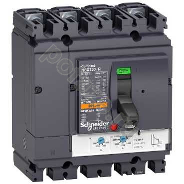 Автоматический выключатель стационарный Schneider Electric Compact NS630 4П 160А 50кА (IP30)