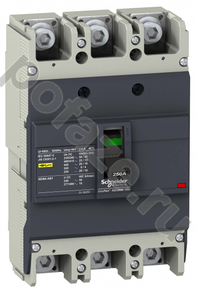 Schneider Electric EasyPact EZC 250N 3П 250А 25кА (IP20)