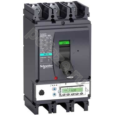 Автоматический выключатель стационарный Schneider Electric Compact NSX 3П 630А 85кА (IP40)