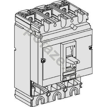 Автоматический выключатель стационарный Schneider Electric Compact NS160DC 3П 160А 100кА (IP40)