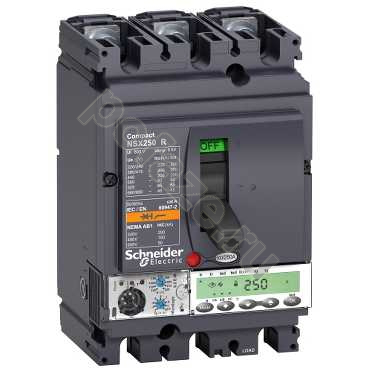 Автоматический выключатель стационарный Schneider Electric Compact NS630 3П 220А 200кА (IP30)