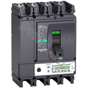 Автоматический выключатель стационарный Schneider Electric Compact NS630 4П 400А 85кА (IP30)