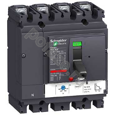 Автоматический выключатель стационарный Schneider Electric Compact NSX160H 4П 80А 70кА (IP30)