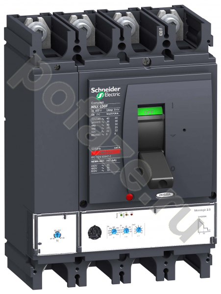 Автоматический выключатель стационарный Schneider Electric Compact NSX630N 4П 630А 50кА (IP30)